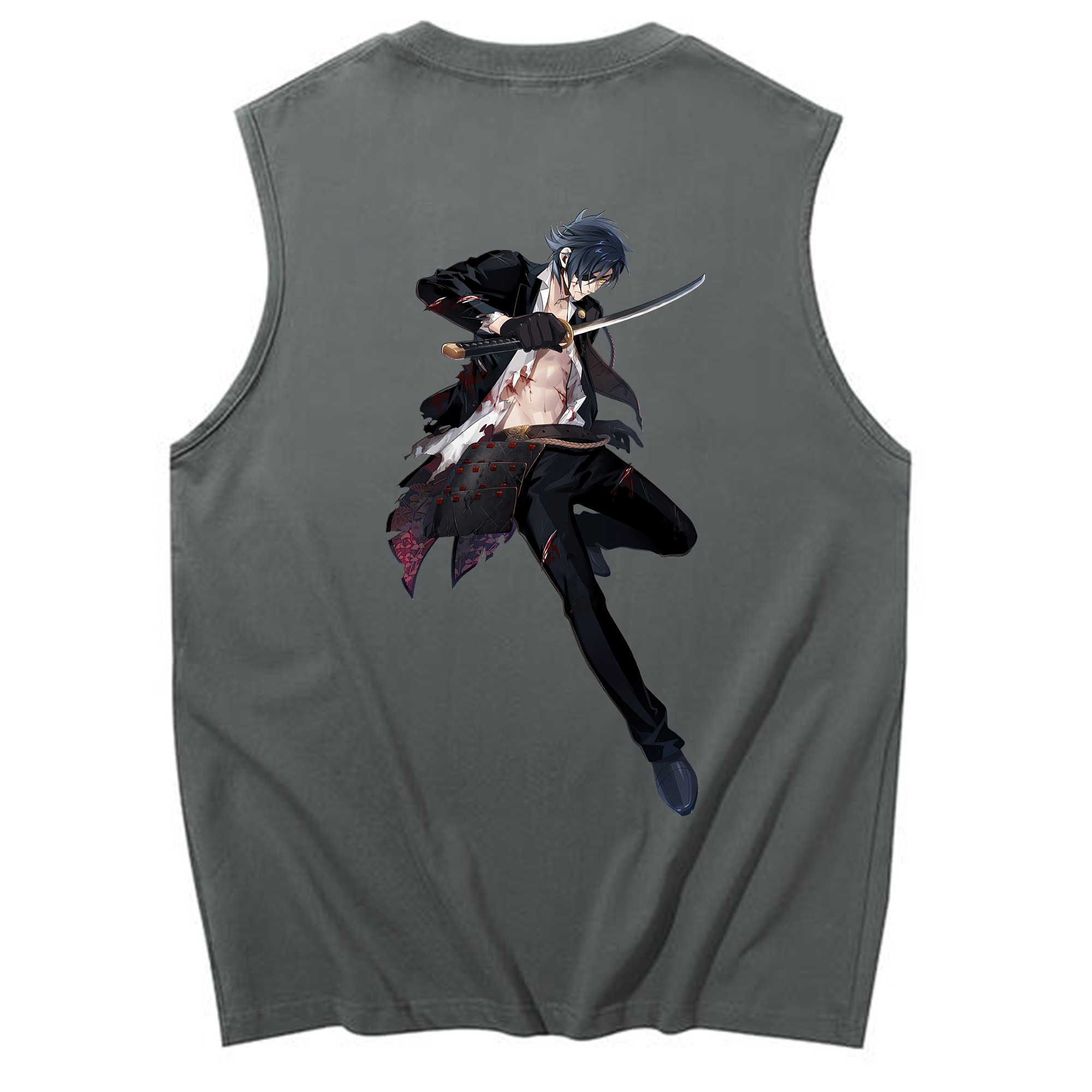 （画像用） 刀剣乱舞 Touken Ranbu コットン100％タンクトップ（背面プリント）